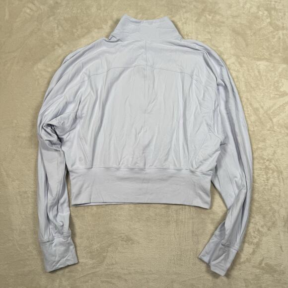 Lululemon Ready To Rulu Half-Zip Pullover Light Lilac Purple Women's Size 4 - Picture 7 of 10